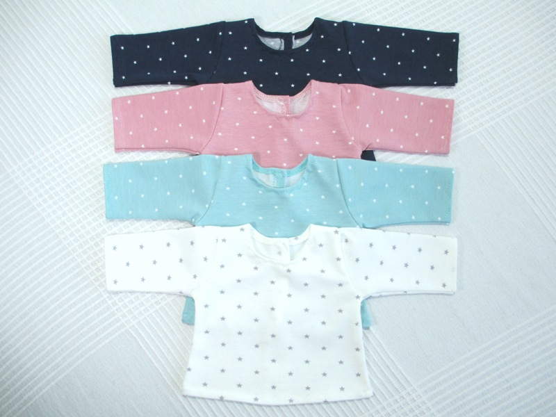 Shirts mit Sternen in vier Farben